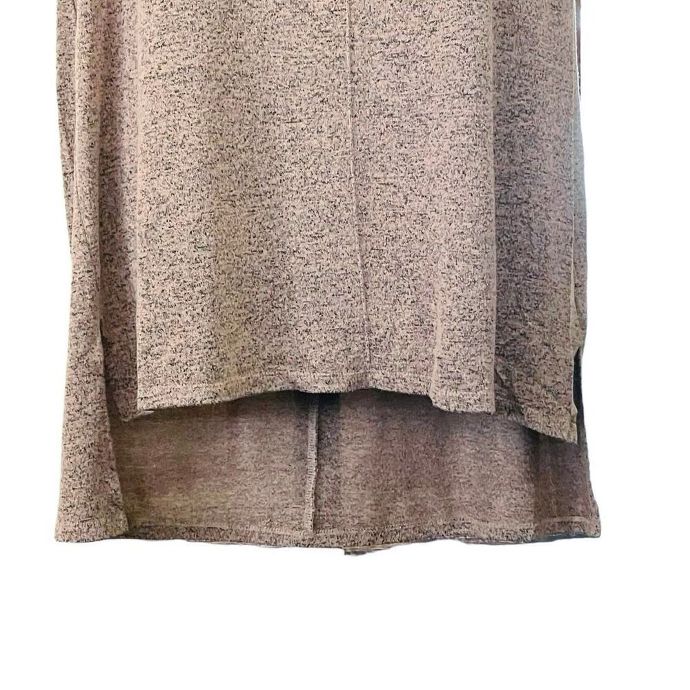 Primark Women's Blush/Gray Supersoft Long Line Short Slv Top | Size L (US10/12) - Picture 4 of 9